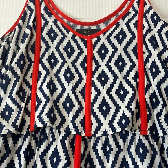 THML Anthropologie Tiered Boho Maxi Dress Women’s Small NWOT - Picture 2 of 15